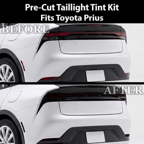 مجموعة تلوين المصابيح الأمامية الكاملة من BOGAR TECH DESIGNS متوافقة مع Toyota Prius 2023-2026، دخان داكن in Kuwait