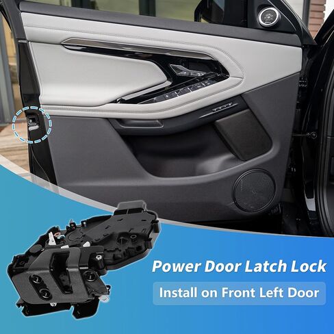 Front Left Power Door Lock Latch Actuator for Land Rover Discovery MK3 MK4 Freelander Range Rover Evoque Sport No.6W8A21813GD/FQJ500470/LR011277 Door Lock Actuator Assembly Motor in Kuwait