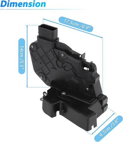 Front Left Power Door Lock Latch Actuator for Land Rover Discovery MK3 MK4 Freelander Range Rover Evoque Sport No.6W8A21813GD/FQJ500470/LR011277 Door Lock Actuator Assembly Motor in Kuwait