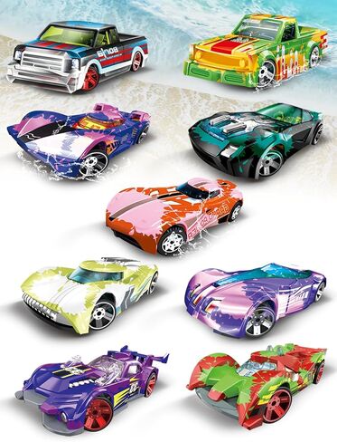 9 Pcs Color Changing Cars Toys Bath Toys for Kids Ages 3-5 4-8, Die-Cast Toy Cars Water Toys for Boys Girls, Easter Basket Stuffers Egg Fillers Birthday Gifts for Kids Pool Toys in Saudi Arabia