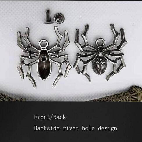 Duolai 10pcs Fashion Spider Rivet Buttons Leather Decorative Accessories Metal Snaps Rivet Fasteners DIY Luggage Craft Purses Hat in Saudi Arabia