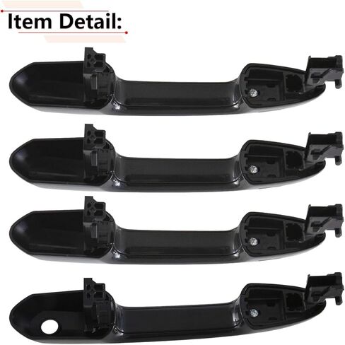 RLB-HILON 1Set Exterior Door Handle Compatible with Toyota RAV4 2017-2023, for Rav4 Prime 2021 2022 2023 2024, for Highlander 2020-2024, Black Color in Kuwait
