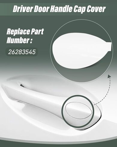 Front Left Driver Door Handle Cap Cover Fit for Chevrolet Trax Buick Envista 2024 2025 2026 Replace 26283545 in Kuwait