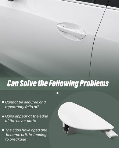 Front Left Driver Door Handle Cap Cover Fit for Chevrolet Trax Buick Envista 2024 2025 2026 Replace 26283545 in Kuwait