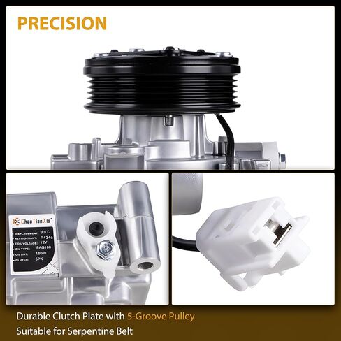 A/C Compressor with Clutch Compatible with 2004-2009 Mazda 3, 2009 sport, 2006-2010 5, 2.0L 2.3L in Saudi Arabia