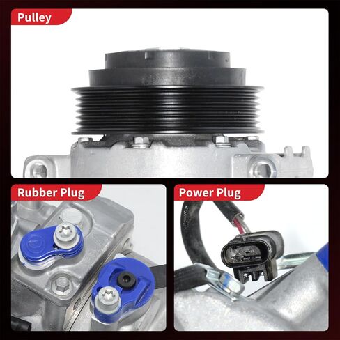 PHOBOOS A/C مع قابض متوافق مع Mercedes-Benz C300 2013، C350 2013-2015، E250 2016، E350 2012-2014، GLK350 2014-2015، [ث/6SEU16C ضاغط؛ باستثناء اقتران المغناطيسي]، المرجع. كو-11381C in Kuwait