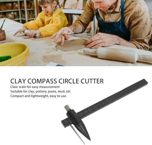 Clay Compass Circle Cutter Various Measuring Tool for Pottery Crafts Plastic Stainless Steel for Tone Ceramic Ceramic Mud in Kuwait