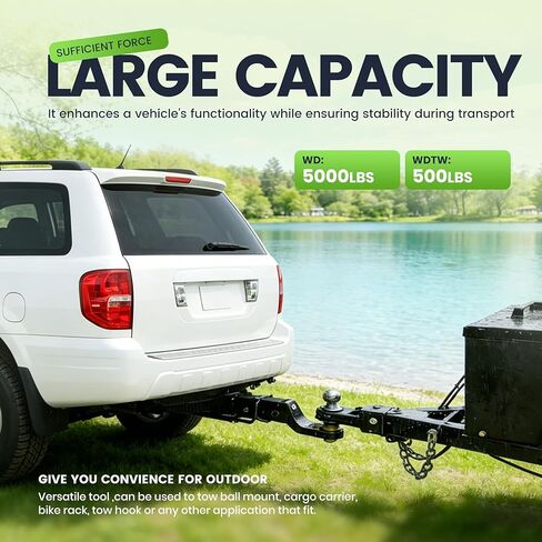 HECASA 2 بوصة فئة 3 جهاز استقبال وصلة جر مقطورة متوافق مع 2003-2008 Honda Pilot 2001-2006 MDX in Kuwait