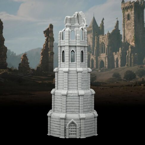 Town Buildings RPG Terrain Set for DND Accessories, 28MM Scale Compatible with TTRPG Buildings, Table Maps Characters, and Dungeons and Dragons Scenario Pieces-AF1078 in Kuwait