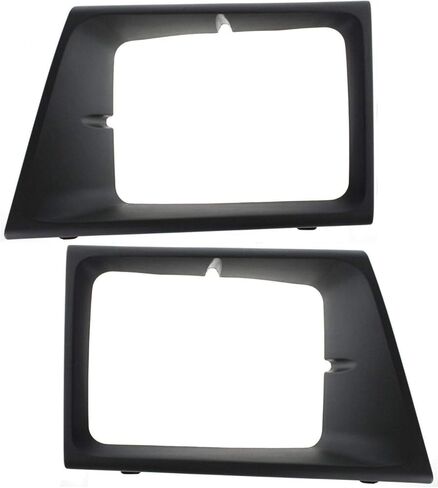DAT AUTO PARTS زوج غطاء باب المصباح الأمامي للسائق والراكب يناسب 2003-2007 Ford Econoline Van مع المصابيح الأمامية ذات الشعاع المختوم، بلاستيك رمادي محكم، FO2512159 FO2513159 in Kuwait