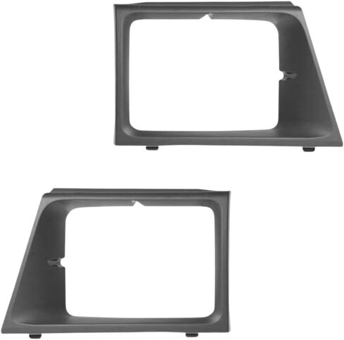 DAT AUTO PARTS زوج غطاء باب المصباح الأمامي للسائق والراكب يناسب 2003-2007 Ford Econoline Van مع المصابيح الأمامية ذات الشعاع المختوم، بلاستيك رمادي محكم، FO2512159 FO2513159 in Kuwait