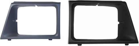 DAT AUTO PARTS زوج غطاء باب المصباح الأمامي للسائق والراكب يناسب 2003-2007 Ford Econoline Van مع المصابيح الأمامية ذات الشعاع المختوم، بلاستيك رمادي محكم، FO2512159 FO2513159 in Kuwait