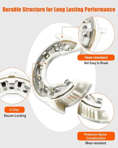 2PCS D1S D3S Headlight Hid Light Bulb Holder Retainer Clip Ring Fit for 2010-2020 GMC Chevy Dodge Tesla Jaguar, Headlamp Bulb Holder Snap Clip Mount Type Base White in Kuwait