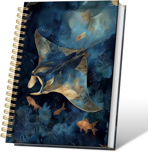 Whale Shark Notebook Journal, Marine Life Notebook Journal Gifts for Women, Whale Shark Gifts for Ocean Lovers, Ardcover Spiral Notebook, 5.5x8.3 Inch in Saudi Arabia