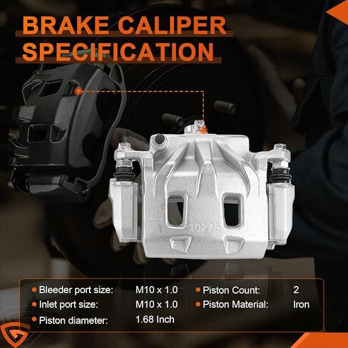 GEARLAST Rear Left Brake Caliper Replacement 19B3349 19B3348 Front Left & Right Brake Caliper With Bracket For Subaru B9 Tribeca/Forester/Legacy/Outback/Tribeca/WRX front brake caliper with bracket in Saudi Arabia