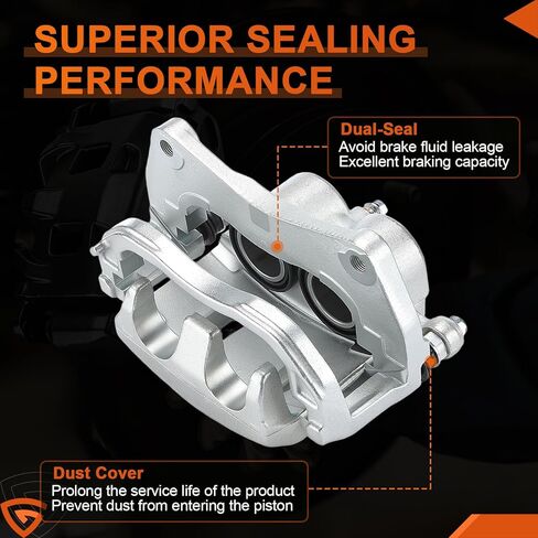 GEARLAST Rear Left Brake Caliper Replacement 19B3349 19B3348 Front Left & Right Brake Caliper With Bracket For Subaru B9 Tribeca/Forester/Legacy/Outback/Tribeca/WRX front brake caliper with bracket in Saudi Arabia
