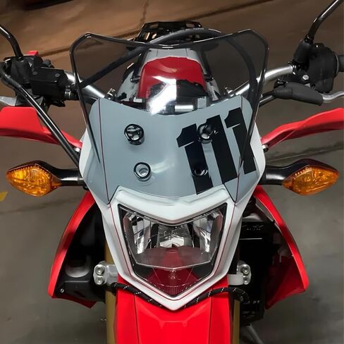 ZSTONG For XR 150L XR650L XR230 2024 2025 دراجة نارية مغامرة الزجاج الأمامي تمديد نمط الزجاج الأمامي شاشة منحرف الرياح (شفاف) in Kuwait