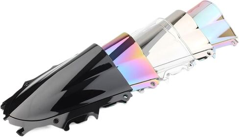 Compatible with R3 2019-2023 Motorcycle Windshield Windscreen Compatible with Yamaha YZF-R3 2019 2020 2021 2022 2023 Double Bubble ABS Wind Deflector(Color:Silver) in Saudi Arabia