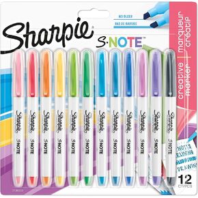 Sharpie S-Note Duo Highlighters | Dual Ended Pastel Creative Markers | Bullet & Chisel Tip for Highlighting, Drawing, Journaling & More | 16 Count