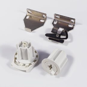 R8 Roller Blind Replacement Spare Repair Parts for 1-1/2 Inch Tube with Clutch, Mounting Bracket and Pin End