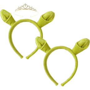 عصابة رأس آذان شريك، عصابة رأس آذان الغول الأخضر، عصابة رأس شريك، زي شريك، زي التاج، إكسسوارات الحفلات، الهالوين، الوحش، عصابة رأس، عصابة رأس شريك، إكسسوارات شريك in Kuwait