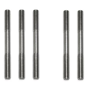 5PCS M8X80 Stainless Steel Double Ended Stud Screws 304 Stainless Steel Dual Threaded Rod Bolts for House Maintenance