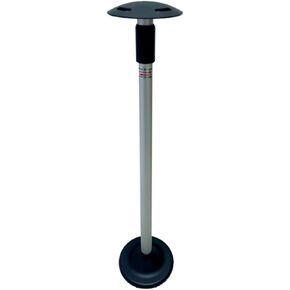 Pactrade Marine Boat Pontoon Cover Support Pole Adjustable Telescopic Anodized Aluminum Mushroom Top 1-1/4" Diameter Tube/Injected PP Tall Short Round Base (26-48") (Without Webbing Straps)
