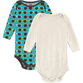 KicKee Short and Long Sleeve Print One-Piece, Super Soft Baby Clothes, Boys and Girls Bodysuit