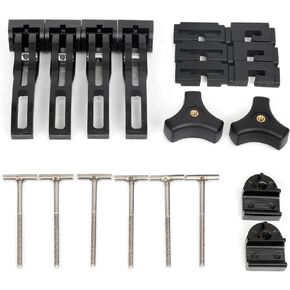 Tonneau Cover Clamp Rigid Tri-fold Four-fold Carriage Cover Fasteners for Pickup Truck Bed Cover T-Bolts Front Clamps Rear Clamps Accessories Replacement Tonneau Cover Parts Universal