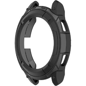 for Samsung Galaxy Watch4 Classic Protective Case Cover, TPU Protective Case Cover with Bezel Ring Protetive Case Cover for Samsung Galaxy Watch4 Classic 42MM(Black)