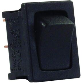 JR Products 12785 Black/Black SPST Mini On/Off Switch