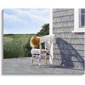 Stupell Industries Seaside Porch Landscape Rural Grassland Hills Canvas Wall Art, Design By Tom Mielko
