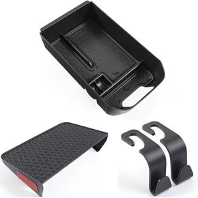 4 PCS for RAV4 Center Console Organizer Tray, Armrest Storage Box for Toyota RAV4 2024 2023 2022 2021 2020 2019 Prime Insert Secondary Box, Must Have Interior Accessories- Red