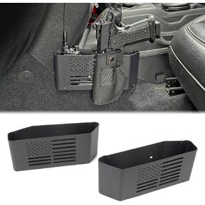 MAIKER Metal Gear Shift Storage Box, Center Console Hanging Box, Upgrade Gear Tray Compatible with 2018-2023 Jeep Wrangler JL JLU & Gladiator JT& 4XE, 2pcs,Black