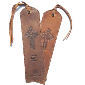 Tree of Life Leather Bookmark Handmade - 2 Genuine Leather Bookmarks for Men and Women with Unique Tree of Life Design - Perfect Book Lovers Gift for Bookworms and Readers