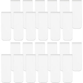 48 Pieces Magnetic Bookmark Sublimation Bookmarks Blank Book Marker Magnetic Page Clips for Kids Students Teachers School Home Office Reading Supplies Book Lovers Gifts