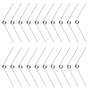 20pcs Stainless Steel Small Torsion Spring 30mm 90 Degree Torsional Spring for Tools Maintenance and Carpentry DIY