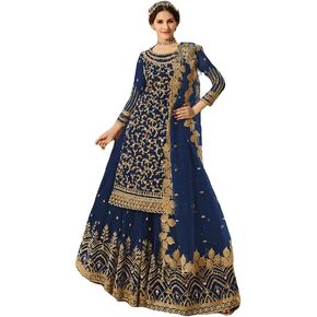 بدلة حفلات على الطراز الهندي/الباكستاني مطرزة من Salwar Kameez Sharara جاهزة للارتداء in Kuwait