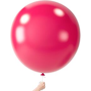 LovesTown 4PCS Large Balloons 36inch, Giant Balloons Jumbo Balloons Black Latex Balloons for Wedding Engagement Graduation Anniversary Decorations
