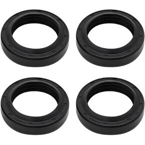 4Pack Front Fork Shock Oil Seals, Replacement for Honda Scrambler 90 100 125 Trail 90 110 Super 90 S90 CL90 CT90 CB100 CL100 CT110 CB125 CL125, 90756-028-000