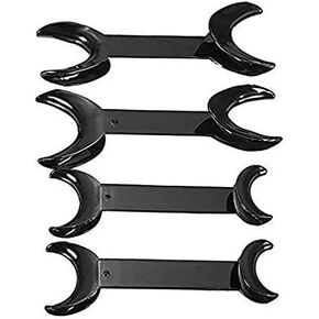 Superdental Double-headed T-Shape Intraoral Cheek Lip Retractor Opener Black Large and Small
