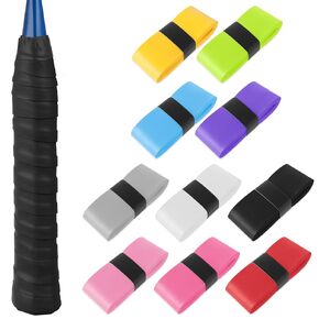 10pcs Overgrip for Tennis Racquet Tennis Racket Grip Tape Anti Slip Tennis Grip Tape Wrap Your Racquet for High Performance Absorbent Dry Feel for Tennis Badminton Pickleball （Muticolor）