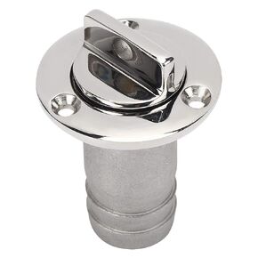 Garboard Drain Plug, Marine Drain Plug Kit 316 Stainless Steel Oval Vent Connector Fitting Boats Parts, Smooth and not Hurt Hands