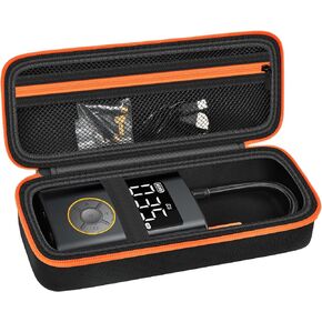 حافظة مضخة هواء متوافقة مع Fanttik X9 Pro/KUXISA/Morpilot/Aimery/For AstroAI معظم منفاخ الإطارات المحمول، وحدة تخزين ضاغط الهواء المحمولة لكابل USB والملحقات (حقيبة فقط)