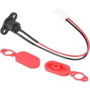 Qiilu Electric Scooter Charger Port Aovo Pro Charging Port Gel Silicone Sleeve Charging Port with Waterproof Cover for M365 Electric Scooter Sory