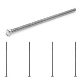 4 PCS M6 Hex Bolt, M6-1 x 150mm Hex Head Screws Bolts 304 Stainless Steel Hex Tap Bolts