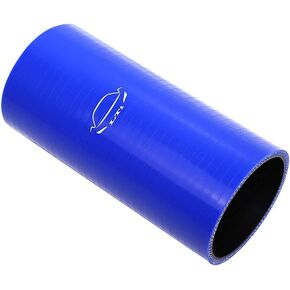 LTI Universal (152mm) 6" Length 4-Ply Reinforced High Performance (63mm) 2.5" ID Straight Coupler Silicone Hose (2.5" BLUE)