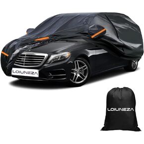 Car Cover Waterproof All Weather for Mercedes Benz GL/GLS Class, 6 Layers SUV Outdoor Full Exterior Cover with Zipper Door & Windproof Bands, Mirror Pocket for Snow Rain Dust Hail Protection