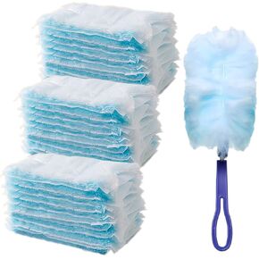 إعادة تعبئة منفضة TCASH متوافقة مع منفضة سويفر، 30 قطعة 180 عبوة منفضة شديدة التحمل، مجموعة منفضة غبار متعددة الأسطح شديدة التحمل + مقبض واحد، عبوات بديلة منفضة لتنظيف الأثاث in Kuwait