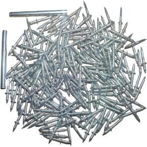 Double Head Skirting Thread Seamless Nail, Double Headed Nails, Double Sided Nails, Invisible Screws, Non Marking Nail For Skirting, Equipped With Nail Specific Sleeve Tool（100pcs) (100)
